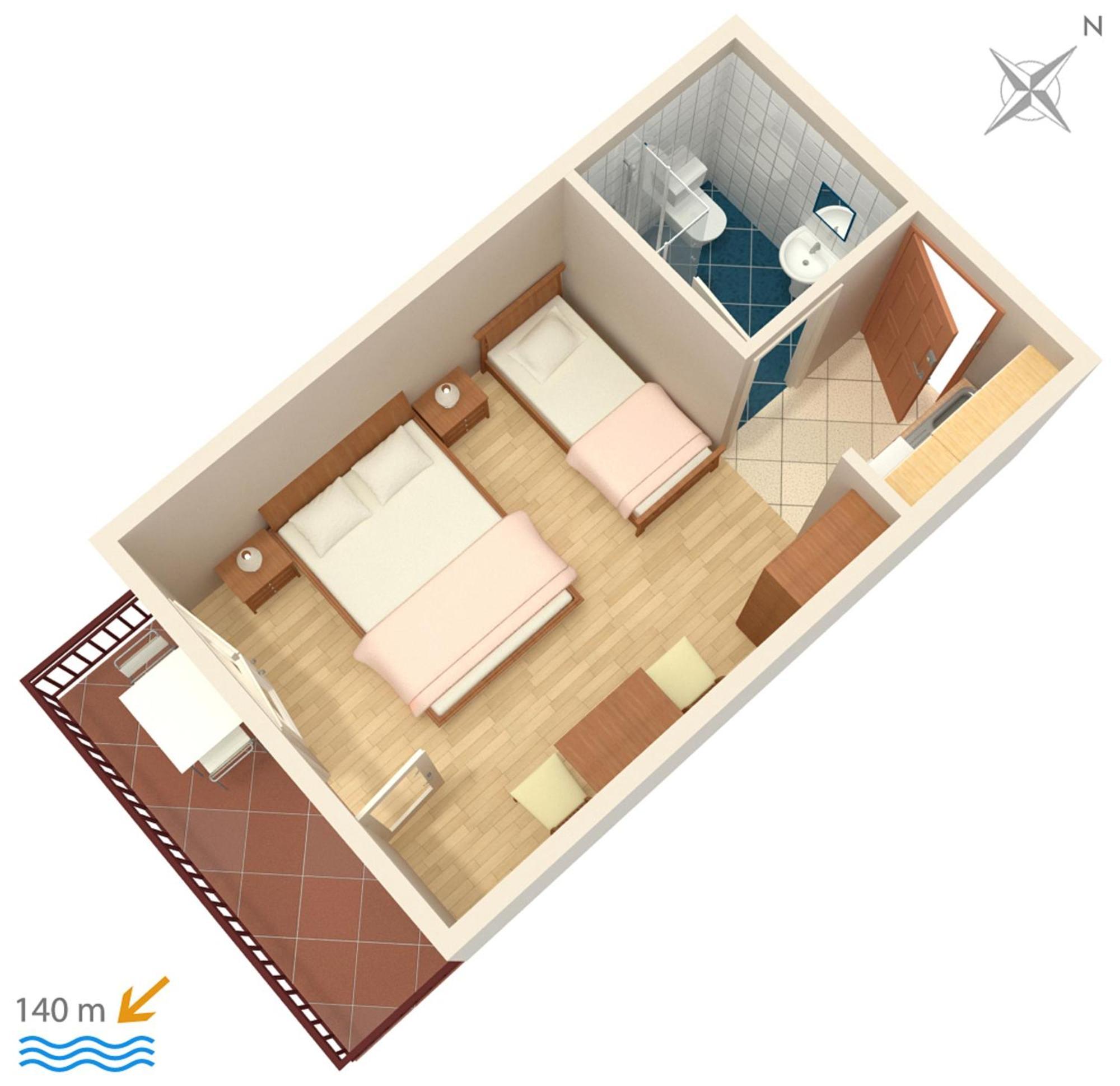 Apartments And Rooms By The Sea Brela, Makarska - 2752 Экстерьер фото